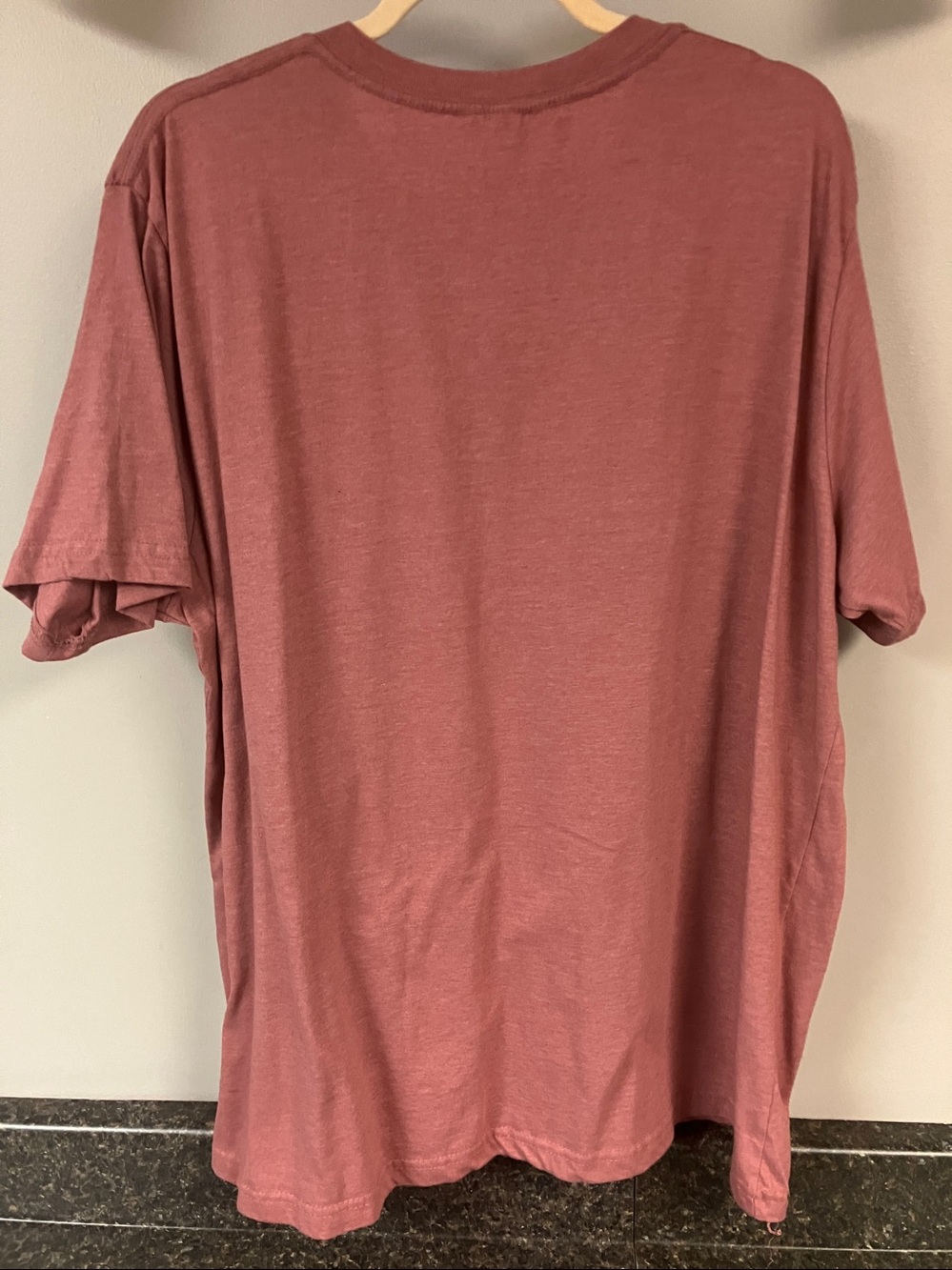3/$15❤️ Lif apparel mauve Christmas V neck tee shirt 3x - Picture 3 of 9